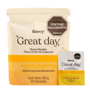 Great Day (Citrato de Magnesio y Potasio) Jengibre 30 Sachets Savvy
