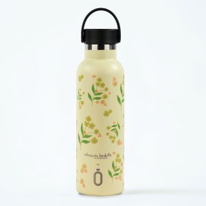 Botella termo de acero inoxidable estampada