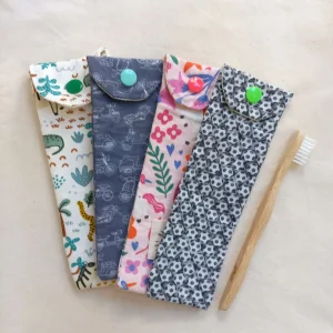 Funda para cepillo de dientes de tela para niños