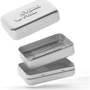 Caja Jabonera de viaje sin plástico, de aluminio